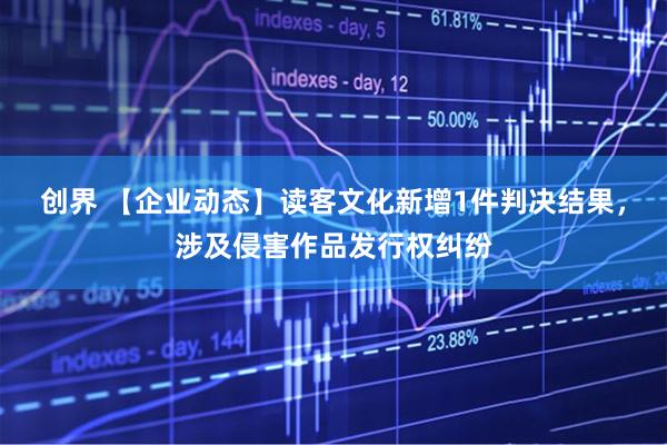 创界 【企业动态】读客文化新增1件判决结果，涉及侵害作品发行权纠纷